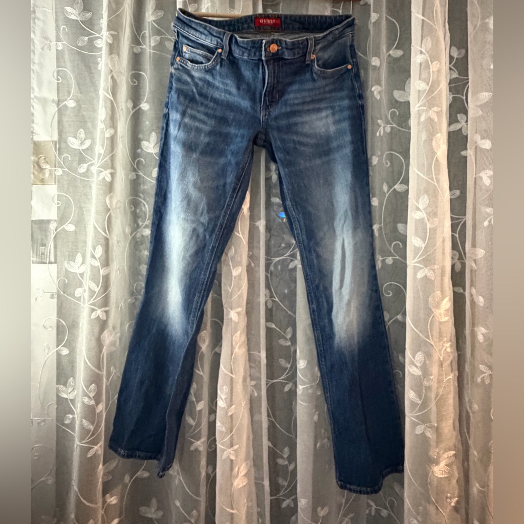 Guess Women's Skinny Jeans In Dark Blue Denim